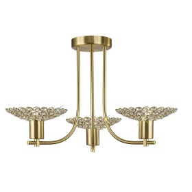 Ellen Crystal Ceiling Lights Diyas Flush Crystal Fittings Ellen Crystal Ceiling Lights Diyas Flush Crystal Fittings